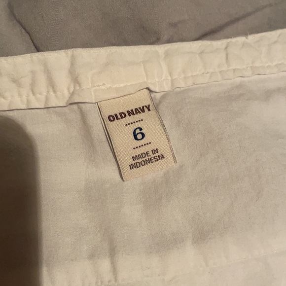 White Striped Lined Skirt Size 6 - Picture 5 of 8